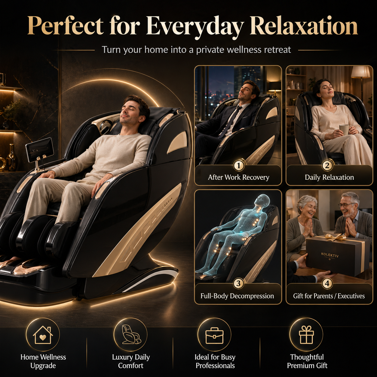 Kollecktiv 202 Premium Performance Massage Chair